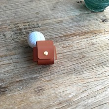 Wilkwe Mini Golf Topu Taşıma Çantası Golf Aksesuarları Depolama Çanta Tutucu ile Kanca Kılıfı Kahverengi (Yurt Dışından)