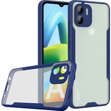 Kzy Xiaomi Redmi A1 ile Uyumlu Kılıf Kamera Korumalı Colorful Silikon Kapak - Lacivert