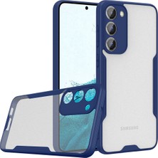 Kzy Samsung Galaxy S23 Plus ile Uyumlu Kılıf Kamera Korumalı Colorful Silikon Kapak - Lacivert