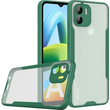 Kzy Xiaomi Redmi A1 ile Uyumlu Kılıf Kamera Korumalı Colorful Silikon Kapak - Yeşil