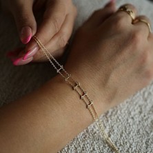 By Milo Jewellery Kelepçe Detaylı Altın Sofia Bileklik