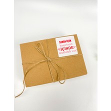 Butik Sosyetik Senin Için Hazırlandı Içinde Mutluluk Var  Kırmızı 6x6 cm Yapışkanlı Etiket 100 Adet