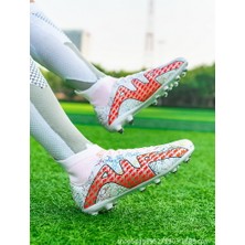 Xinghe Shop Öğrenci Yüksek Top Futbol Ayakkabısı Antrenman (Yurt Dışından)