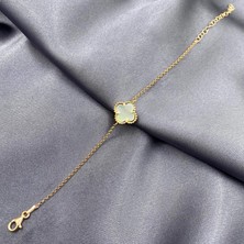 Jewel By Aila Sedefli Yonca Rose Kaplama Gümüş Bileklik