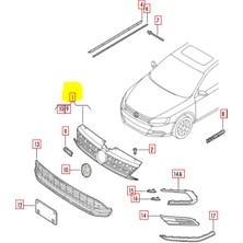 Karva Vw Jetta Gli Ön Panjur 2015+