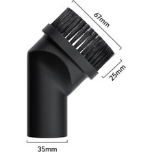 Encounter 1.38/35MM Elektrikli Süpürge Pp Saç Tozu Fırçası Evrensel Yumuşak Kıl Premium (Yurt Dışından)