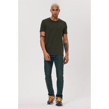 Lee Cooper Twingo Erkek %100 Pamuk O Yaka Pike T-Shirt Haki