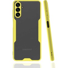 Caseart Samsung Galaxy A04S ile Uyumlu Kılıf Kamera Korumalı Colorful Silikon Kapak - Sarı