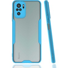 Caseart Xiaomi Poco M5S ile Uyumlu Kılıf Kamera Korumalı Colorful Silikon Kapak - Mavi