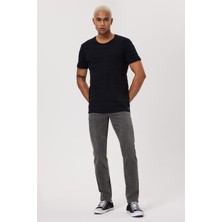 Lee Cooper Baines Erkek %100 Pamuk O Yaka T-Shirt Siyah