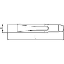 İzeltaş Krom Düz Keski 150 mm