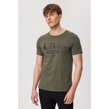 Lee Cooper Ellery Erkek O Yaka T-Shırt Haki