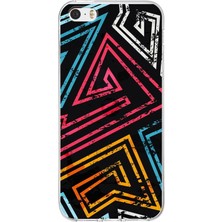 Printify Apple iPhone 5se Uyumlu Kapak Grafiti Tasarımlı Şeffaf Silikon Kılıf