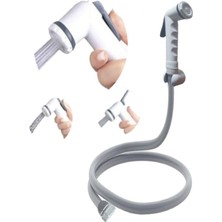 Pazariz Taharet Musluk Seti Gri Shaft Taharet Musluğu Taharetmatik Mafsal Hortum