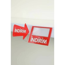 Modern Raf Raf Önü Indirim Etiketi Kırmızı 10'lu Paket 00725