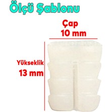 Badem10 Şerit Dübel 10X13 Plastik M6 (25 Adet)