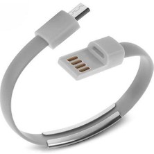 Abisyol Codegen CDG-CNV65 Micro USB Uyumlu Bileklik Şarj Data Kablosu Gri