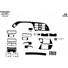 meriç cockpit design Meriç® Mercedes Actros Ön Torpido Kaplama Maun 49 Parça 2003-2016
