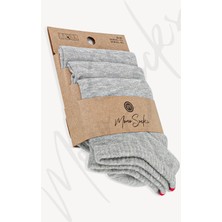 Mono Socks 3'lü Kırmızı Çentikli Patik Çorap