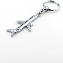 Herşey Nota Kaptan Yolcu Uçak Parlak Metal Anahtarlik