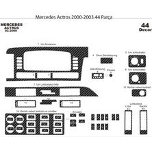 meriç cockpit design Meriç® Mercedes Actros Ön Torpido Kaplama Maun 44 Parça 2000-2003