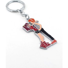 Herşey Nota Sevgililer Kiz Metal Anahtarlik