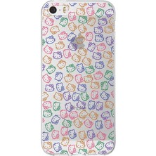 Printify Apple iPhone 5se Uyumlu Kapak Hello Kitty Tasarımlı Şeffaf Silikon Kılıf