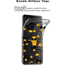 Printify Apple iPhone 8 Uyumlu Kapak Duck Tasarımlı Şeffaf Silikon Kılıf