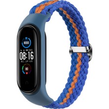 Ykd Store Xiaomi Mi Band 4 / 3 Için Örgülü Kordon Mavi Turuncu Mavi (Yurt Dışından)