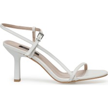 Nine West Rebel2 3fx Beyaz Kadın Topuklu Sandalet