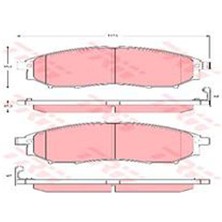 Trw GDB3392 Ön Balata Navara 2.5 Dcı 05-10 Qashqal 07-11 Kaleos 2.5 2.0dci 08 Pathıfınder 05-10 Infınıtı