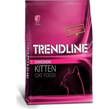 Trendline tavuklu Kitten (Yavru) Kedi Maması1 kg