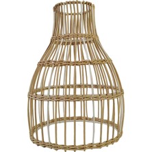 Ultrasike Dokuma Rattan Kolye Lamba Fikstürü Yemek Odası Oturma Odası Için 18CM x 26CM (Yurt Dışından)