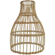 Ultrasike Dokuma Rattan Kolye Lamba Fikstürü Yemek Odası Oturma Odası Için 18CM x 26CM (Yurt Dışından)