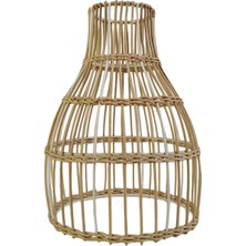 Ultrasike Dokuma Rattan Kolye Lamba Fikstürü Yemek Odası Oturma Odası Için 18CM x 26CM (Yurt Dışından)