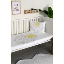 Evmila Prenses Desenli Kadife Dekoratif Bebek Beşik Örtüsü