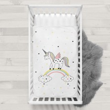 Evmila Ünıcorn Dekoratif Yatak Örtüsü YÖ486