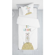 Lolla Evmila Dijital Baskı Be Brave Kadife Örtü Yastık Seti 1052