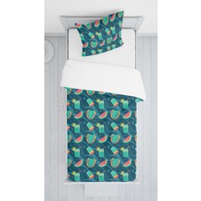 Lolla Evmila Dijital Baskılı Karpuzlu Kadife Örtü Yastık Seti Lldcfp 60