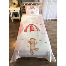 Evmila Şirin Ayıcık Desenli Çocuk Odası Yatak Örtüsü Takımı