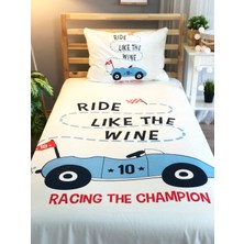 Evmila Yarış Arabalı Dekorafit Örtü 110