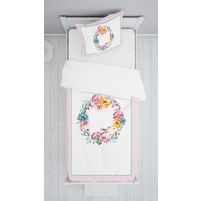 Evmila Yuvarlaç Çiçekler Dekorafit Örtü 235