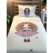 Evmila Mor Etekli Kız Dekorafit Örtü 151