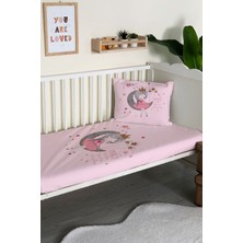 Evmila Prenses Desenli Kadife Dekoratif Bebek Beşik Örtüsü