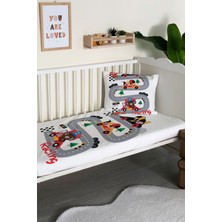 Evmila Yol Desenli Kadife Dekoratif Bebek & Çocuk Yatak Örtüsü