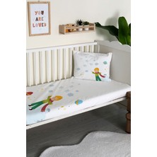 Evmila Küçük Prens Desenli Kadife Dekoratif Bebek & Çocuk Yatak Örtüsü