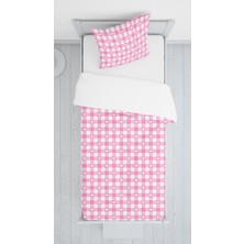 Lolla Evmila Dijital Baskılı Kalpler Kadife Örtü Yastık Seti Lldcfp 9