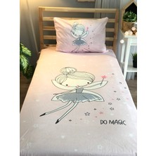 Lolla Evmila Pembe Zemin Peri Kızı Kadife Dekoratif Örtü 91