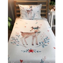 Lolla Evmila Geyik Model Kadife Dekoratif Örtü 60