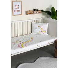 Evmila Bulut Desenli Kadife Dekoratif Bebek Beşik Örtüsü